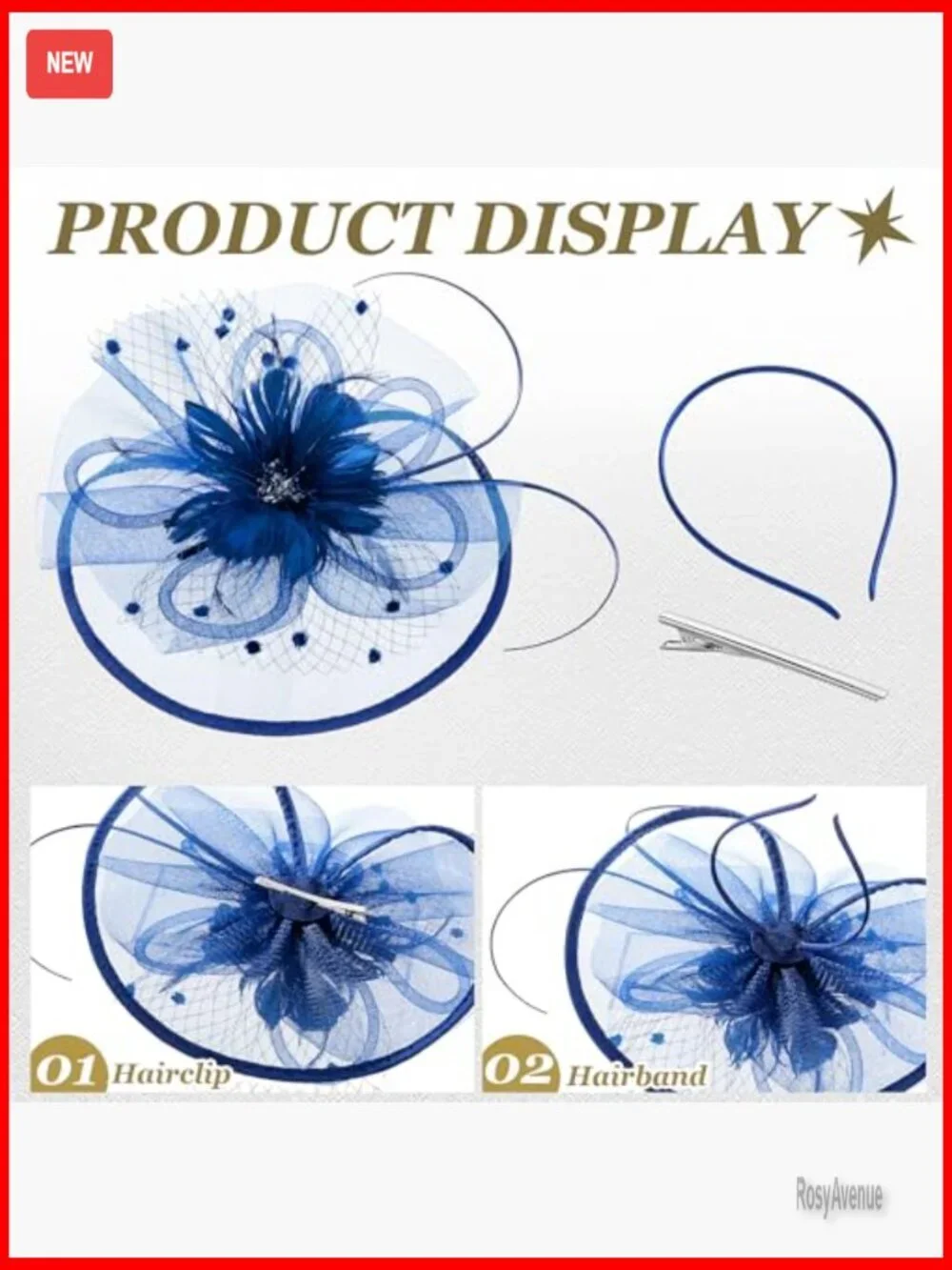 Vintage Linen Feather Fascinator Hats for Women Wedding Cocktail Party